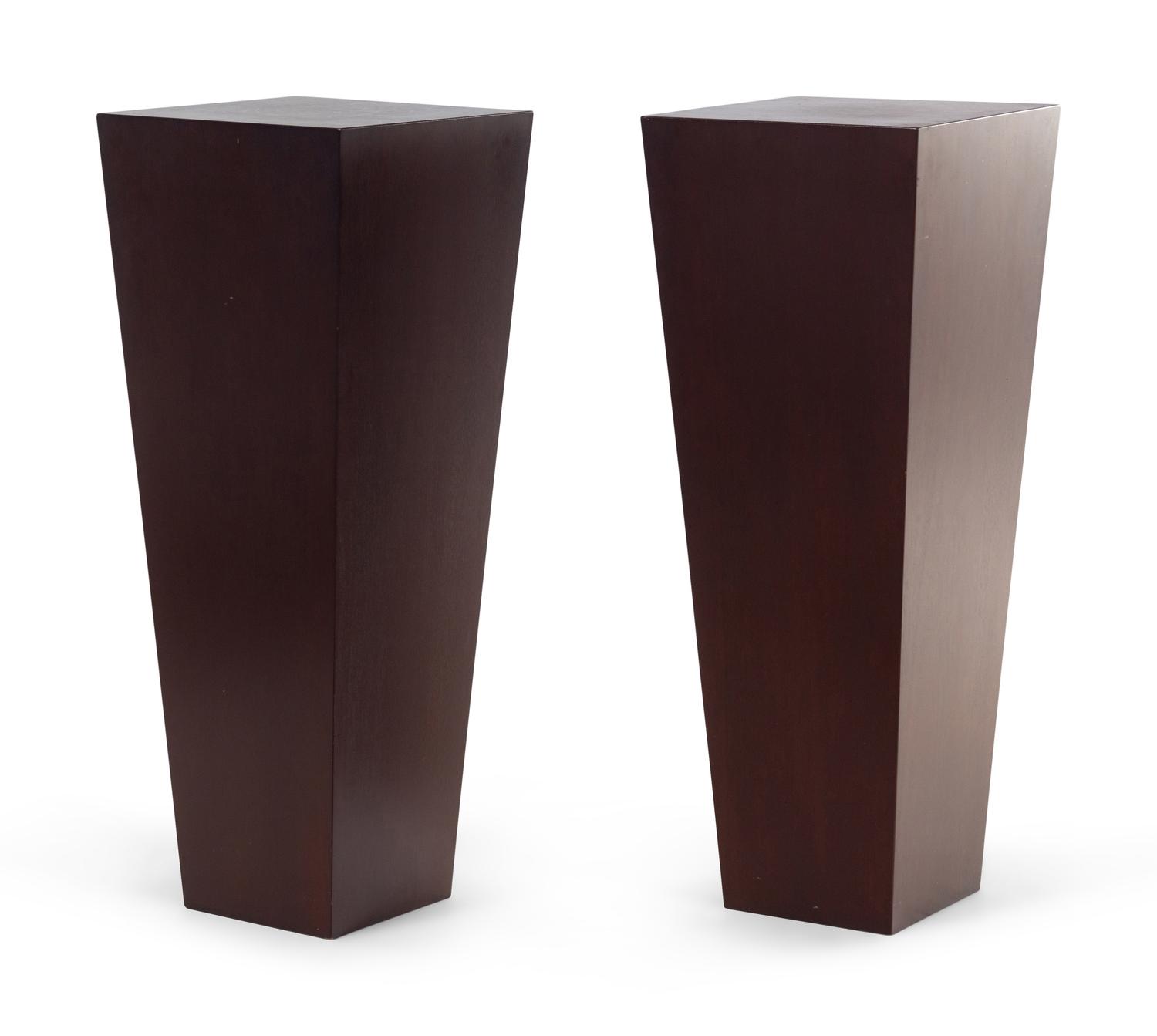 A Pair of Mahogany Pedestals