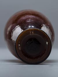A New York Mold-Blown Amber Bottle
