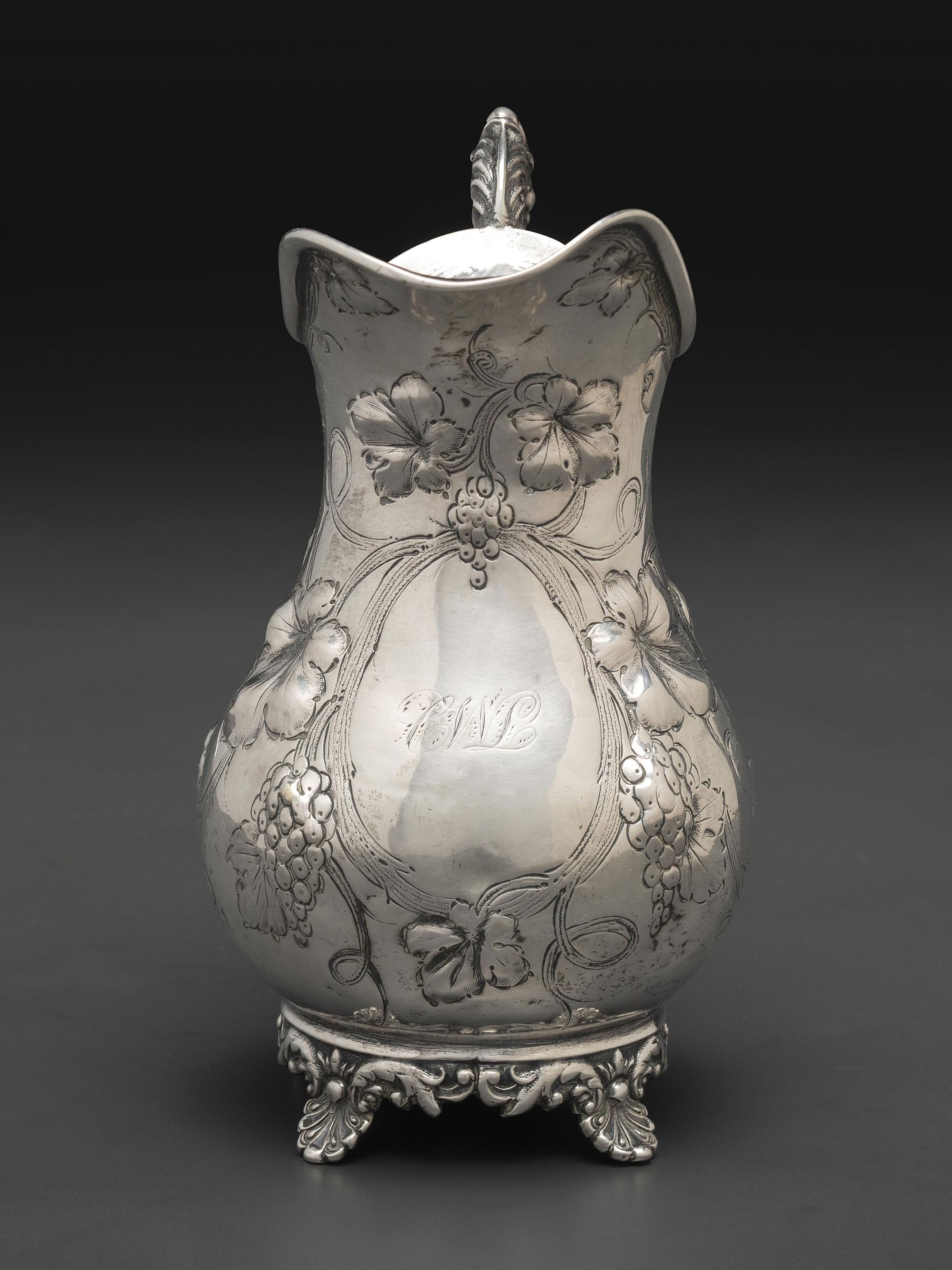 An American Coin Silver Cream Pitcher