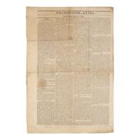 [African-Americana] [American Anti-Slavery Society] Rare Extra Issue of the Emancipator, the Official Newspaper of the American Anti-Slavery Society, Published in the Wake of the Group's 1839 Annual Meeting