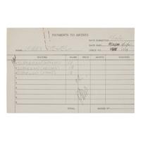 [Comics] A Payment Receipt for American Comic Book Writer Jerry Siegel for the Creation of Three Issues of Superman