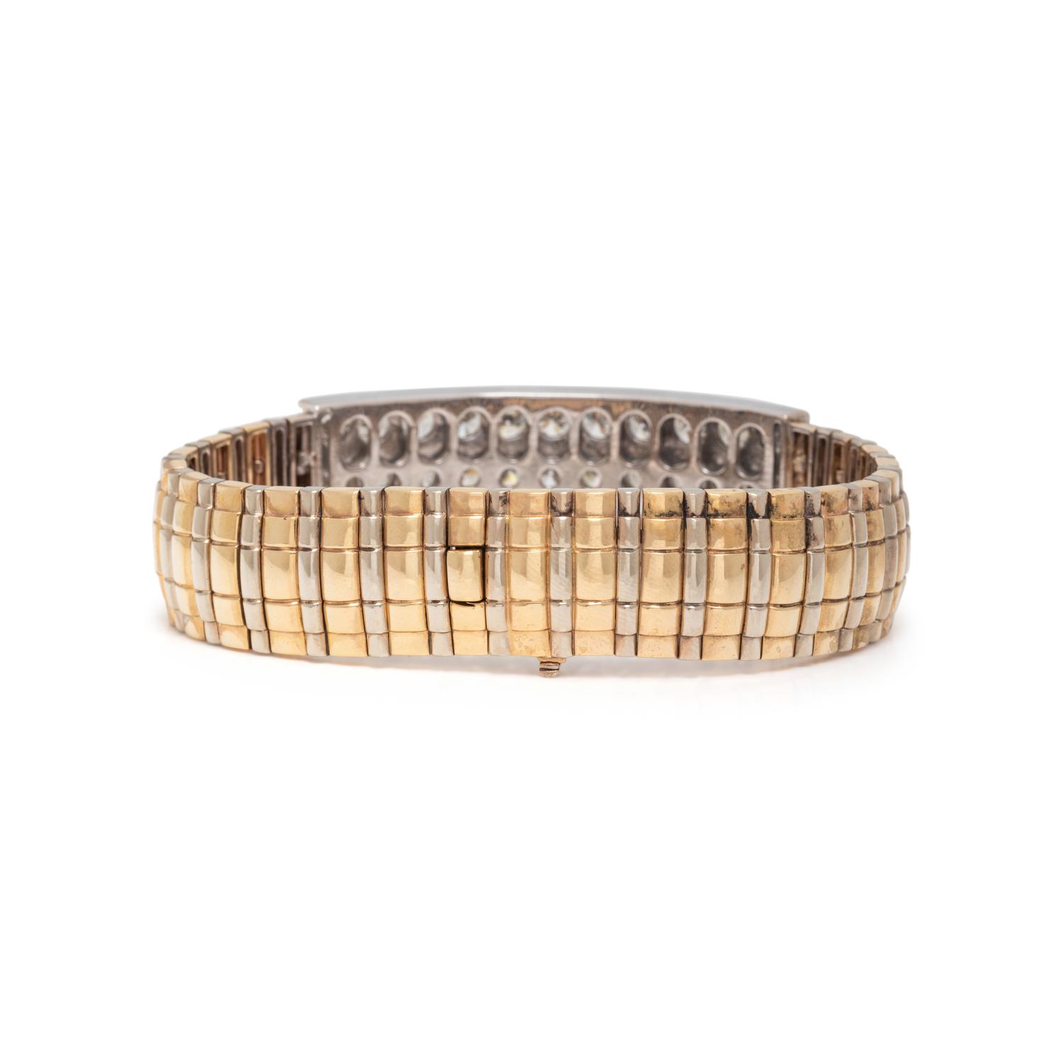 BICOLOR GOLD AND DIAMOND BRACELET