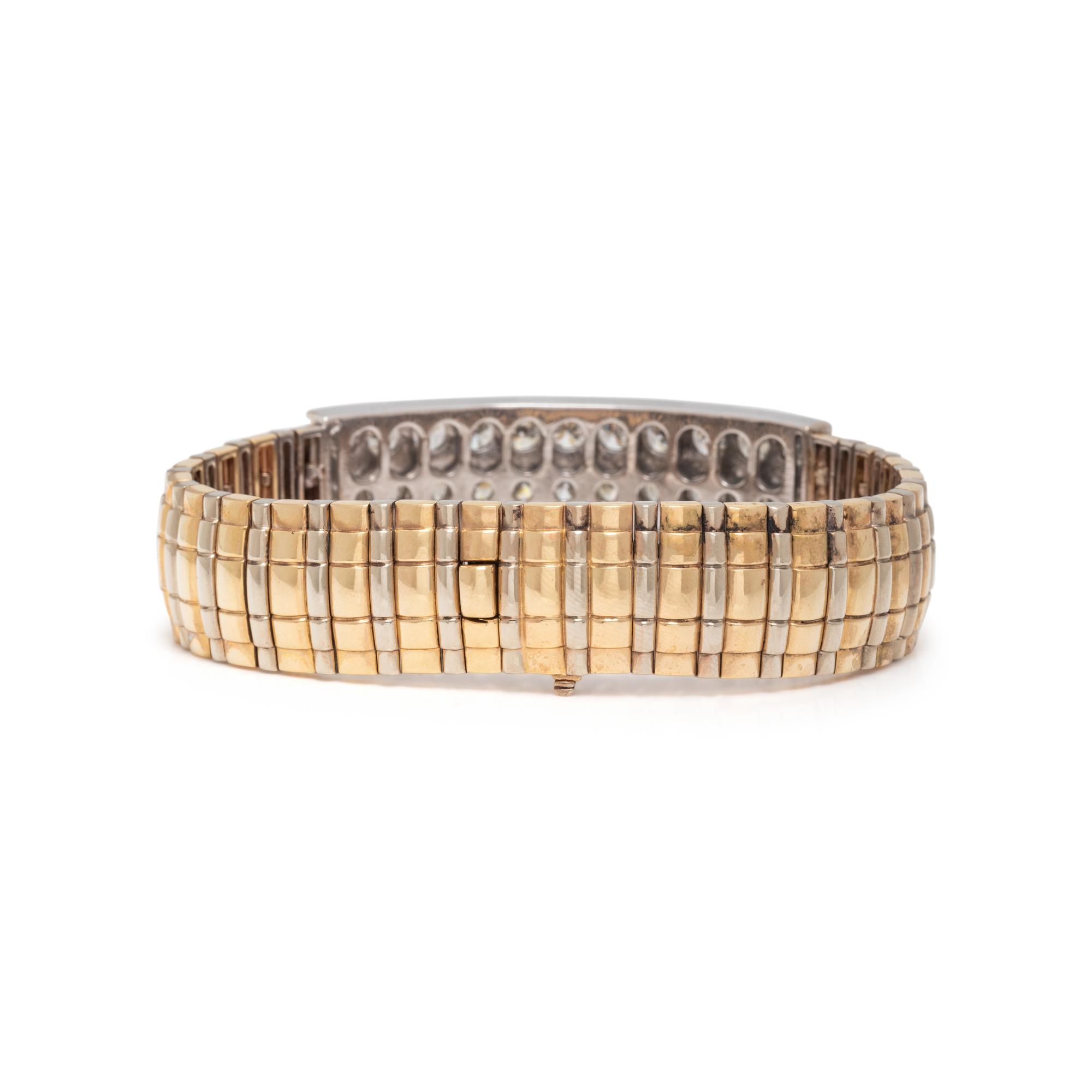 BICOLOR GOLD AND DIAMOND BRACELET