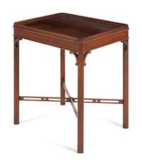A Pair of English Mahogany Side Tables