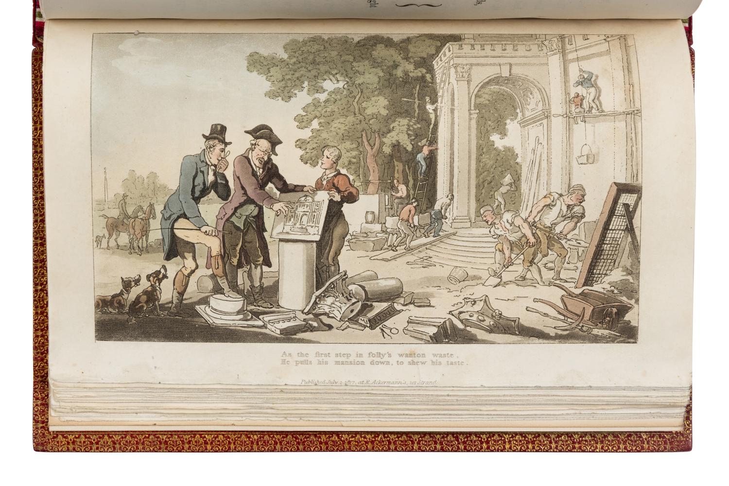 [Rowlandson, Thomas (1756-1827), illustrator]. -- Combe, William (1742-1823). The Dance of Life, A Poem . London: R. Ackermann, 1817.