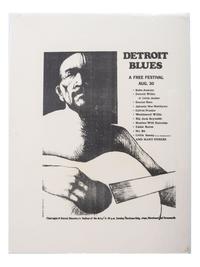 [MUSIC]. A group of 4 posters promoting blues acts and festivals, incl. Luther Allison, Dr. Ross, and various performers at the Detroit and Wisconsin Delta Blues Festivals.
