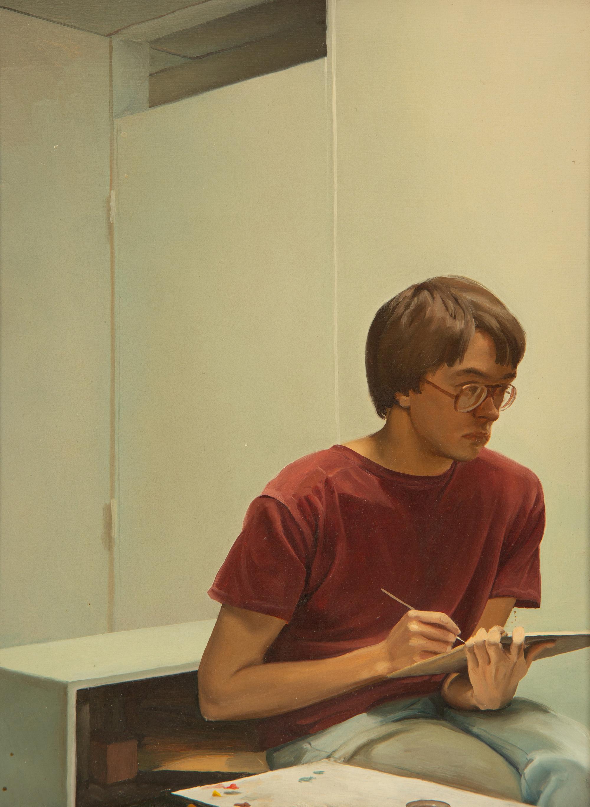 Young Man Writing