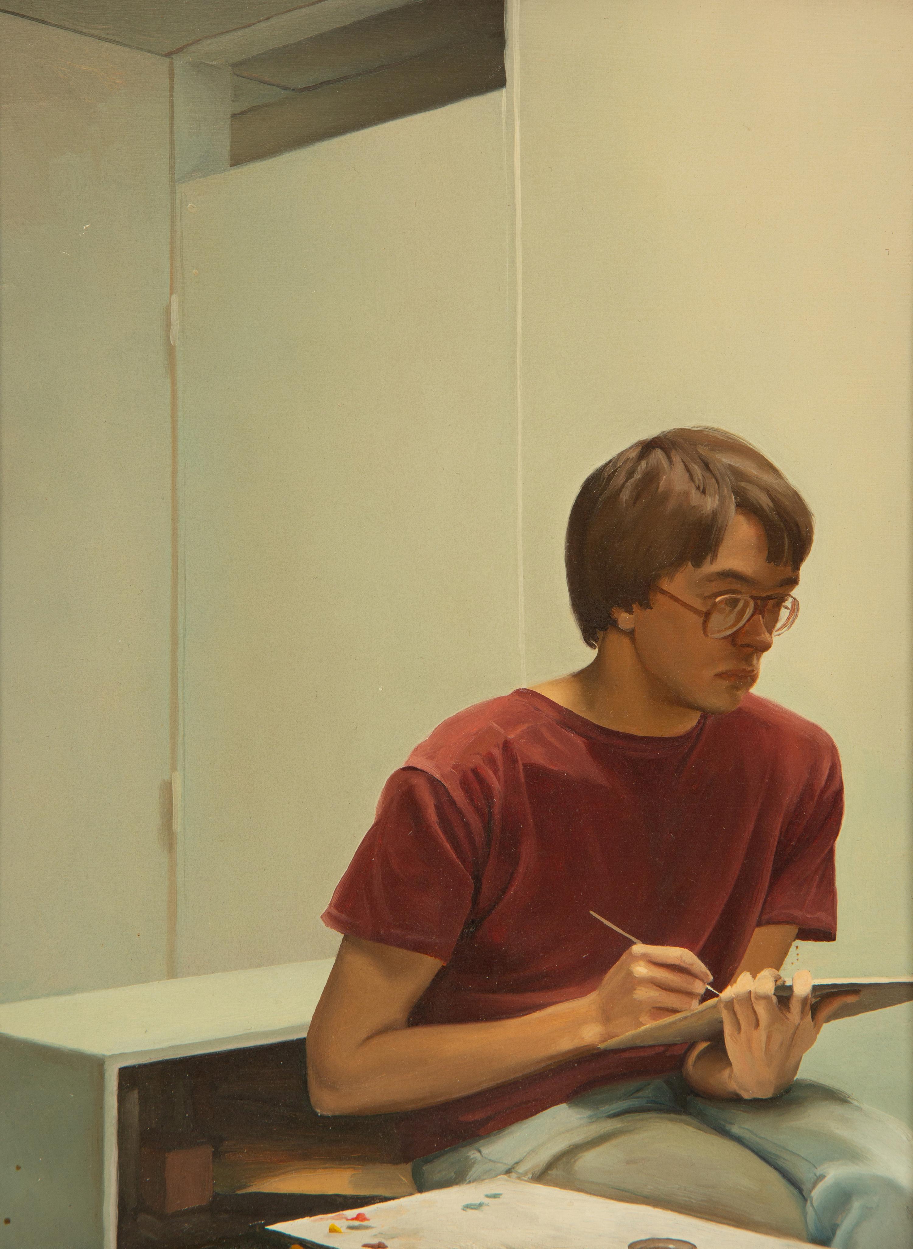 Young Man Writing