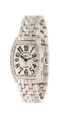 A Stainless Steel and Diamond Ref. 1752 Cintree Curvex Wristwatch, Frank Muller, 45.30 dwts.