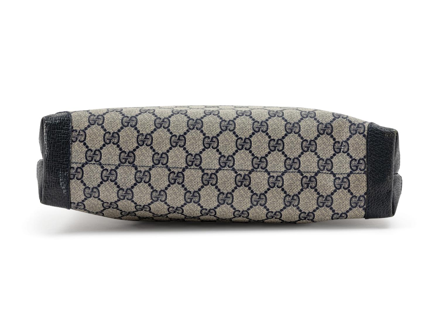 Gucci Vintage Canvas Flat Tote, 1980-90s