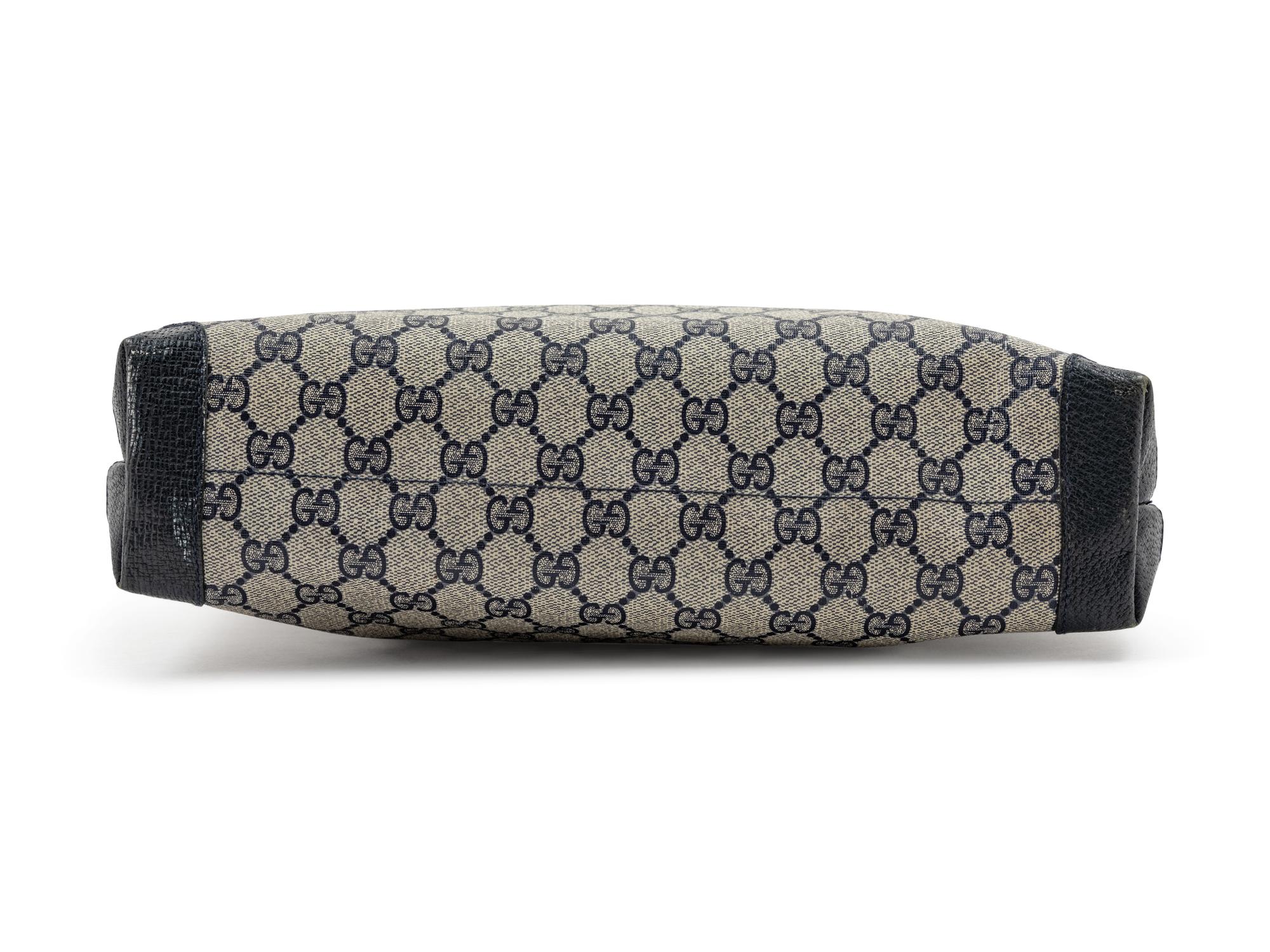 Gucci Vintage Canvas Flat Tote, 1980-90s