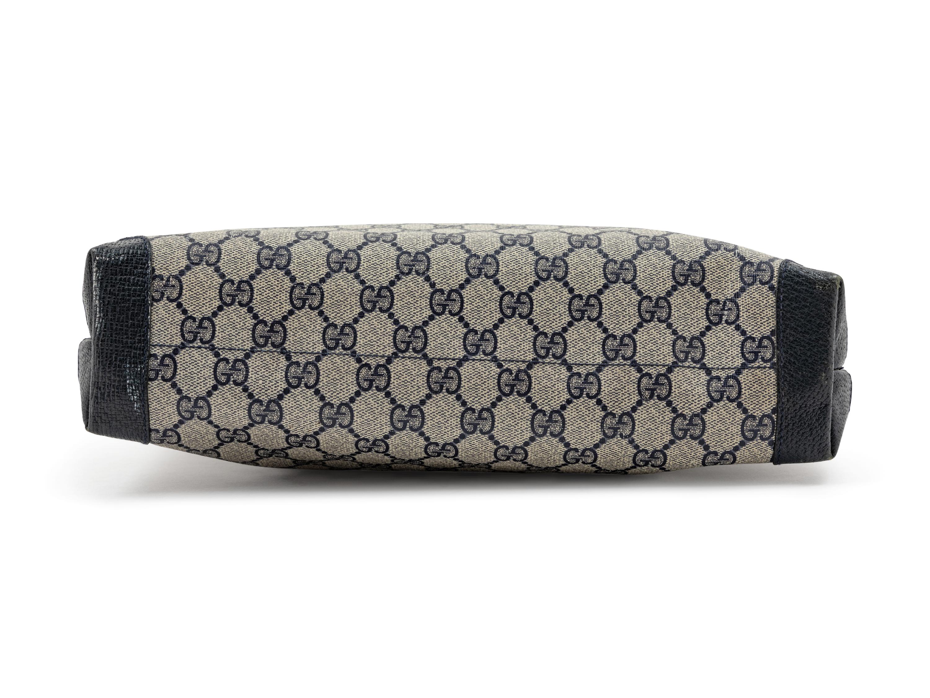 Gucci Vintage Canvas Flat Tote, 1980-90s