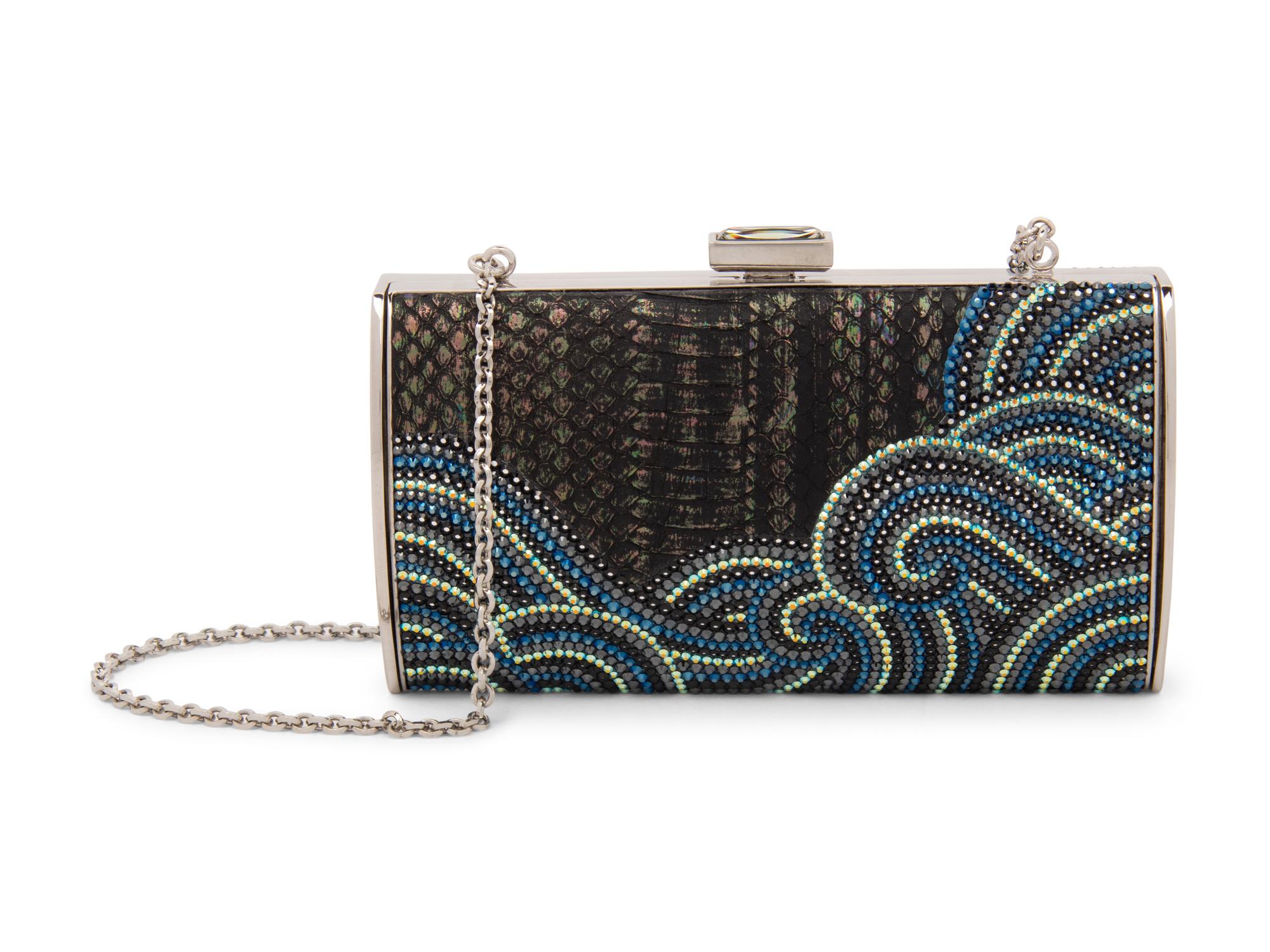 Judith Leiber Snakeskin and Crystal Clutch, 2000s