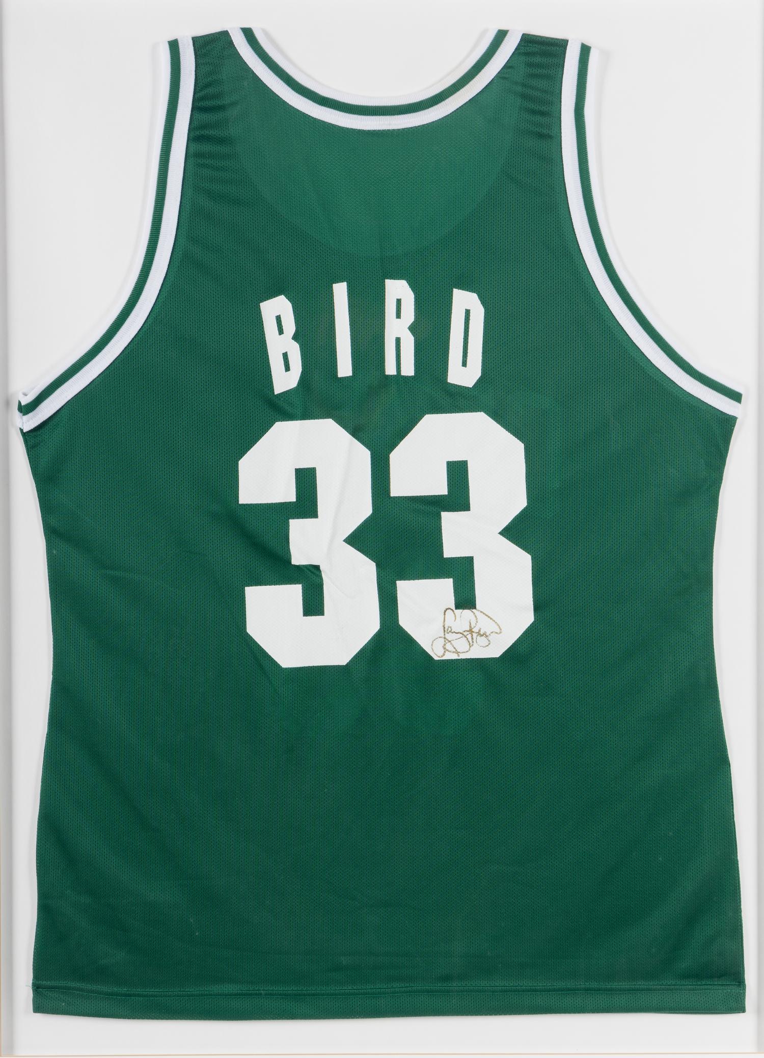 A Larry Bird Signed Autograph Boston Celtics Jersey,