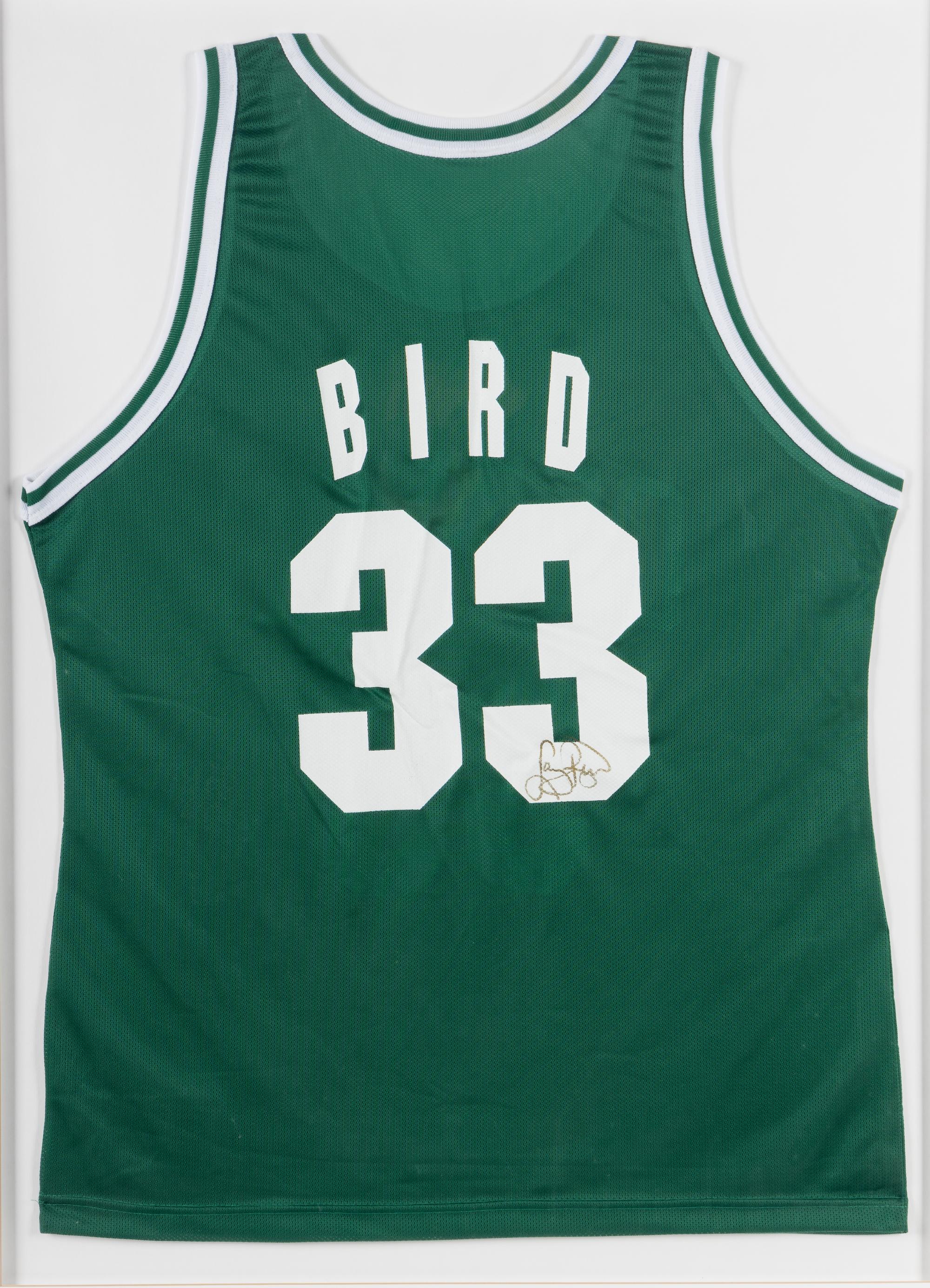 A Larry Bird Signed Autograph Boston Celtics Jersey,