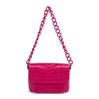 Nancy Gonzalez, Fuchsia Crocodile Flap Bag
