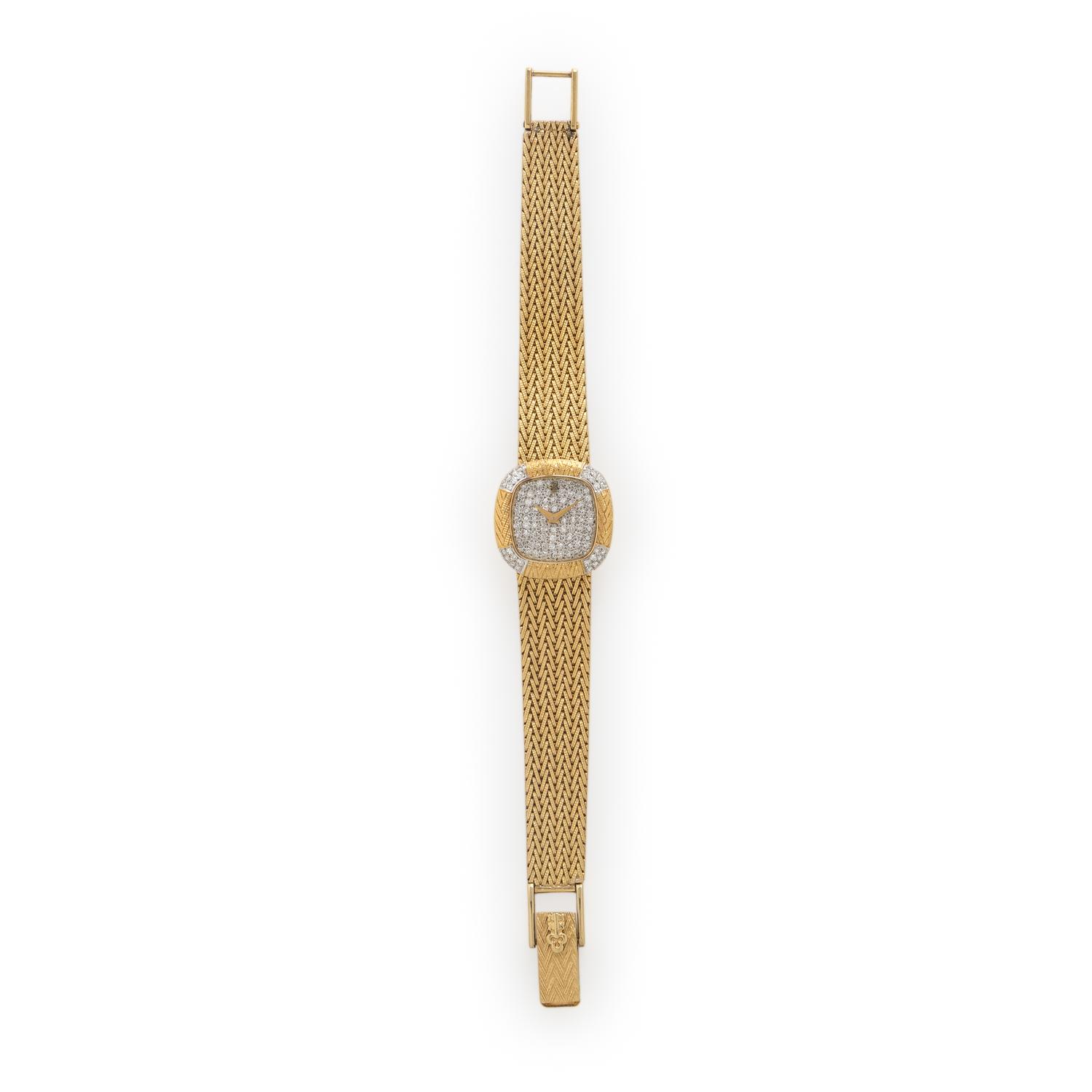 Corum, 18K Yellow Gold and Diamond Pavé Watch