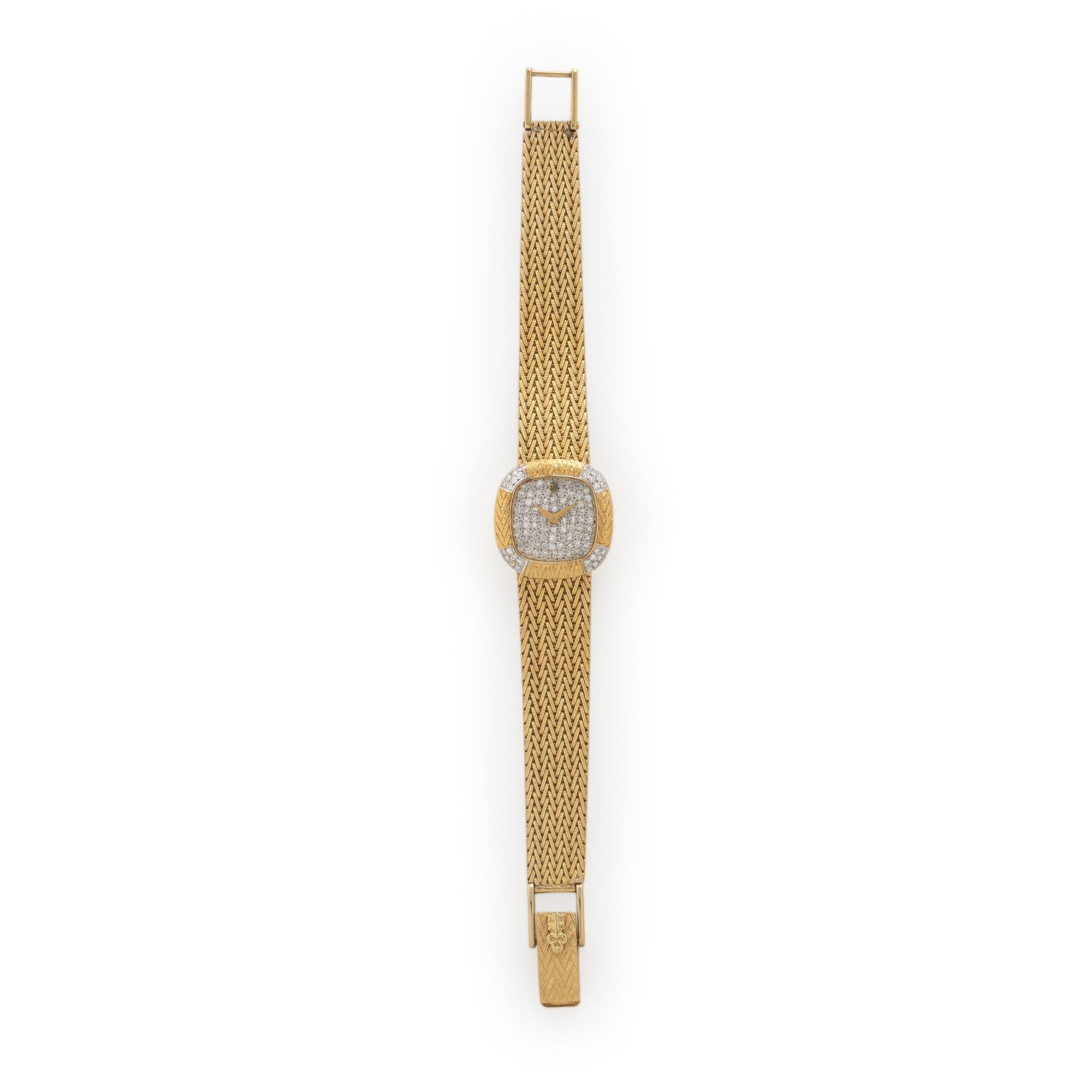 Corum, 18K Yellow Gold and Diamond Pavé Watch
