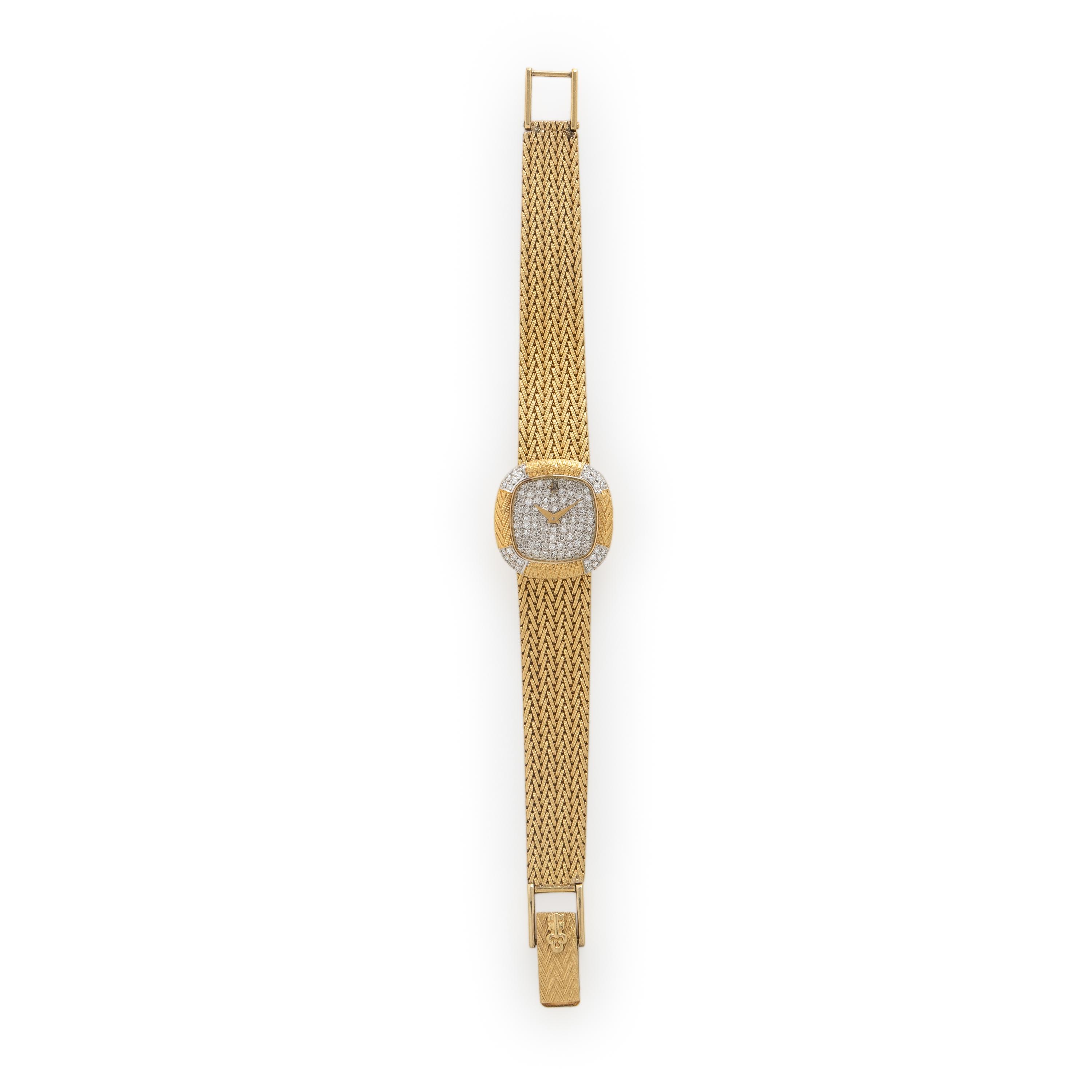 Corum, 18K Yellow Gold and Diamond Pavé Watch