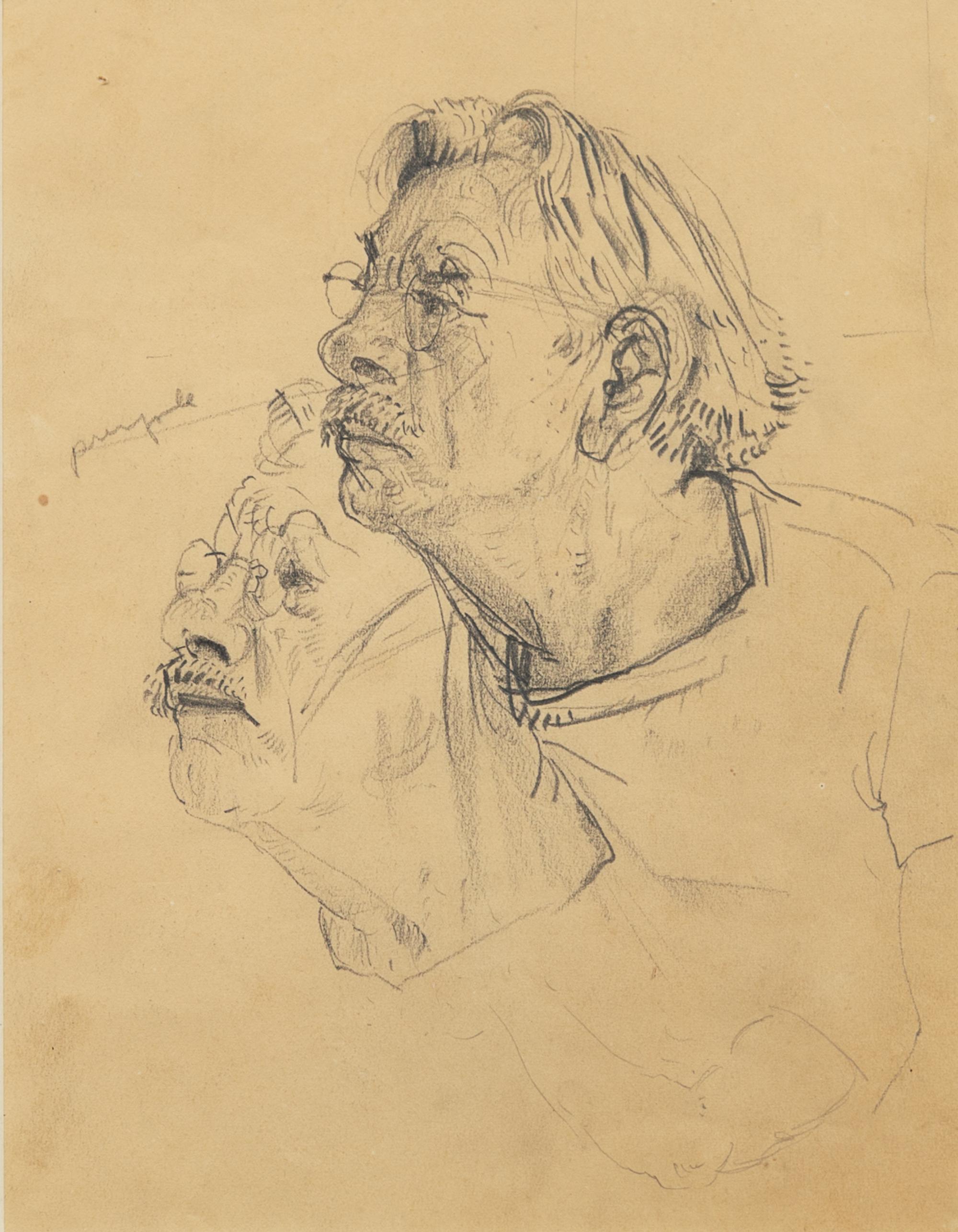 Denys Wortman, (American, 1887-1958), Study for "Portrait of Thomas Hart Benton"
