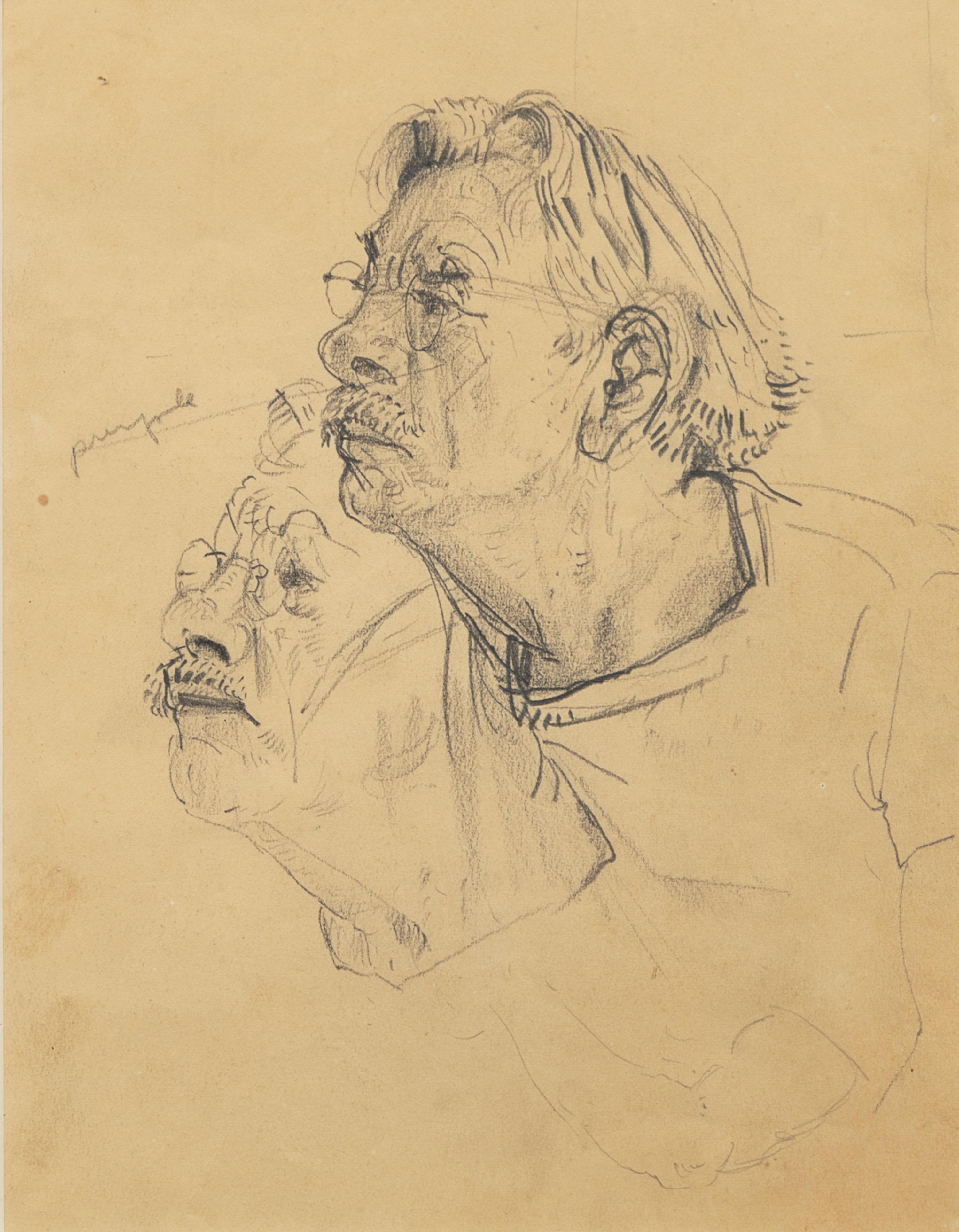 Denys Wortman, (American, 1887-1958), Study for "Portrait of Thomas Hart Benton"