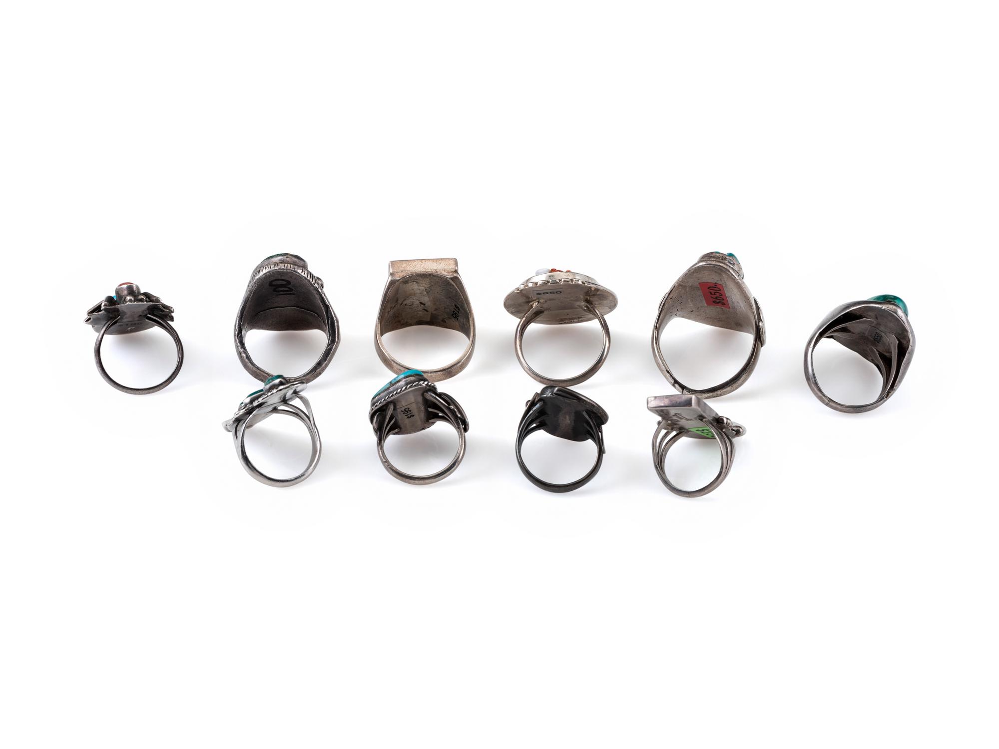 Navajo and Zuni rings