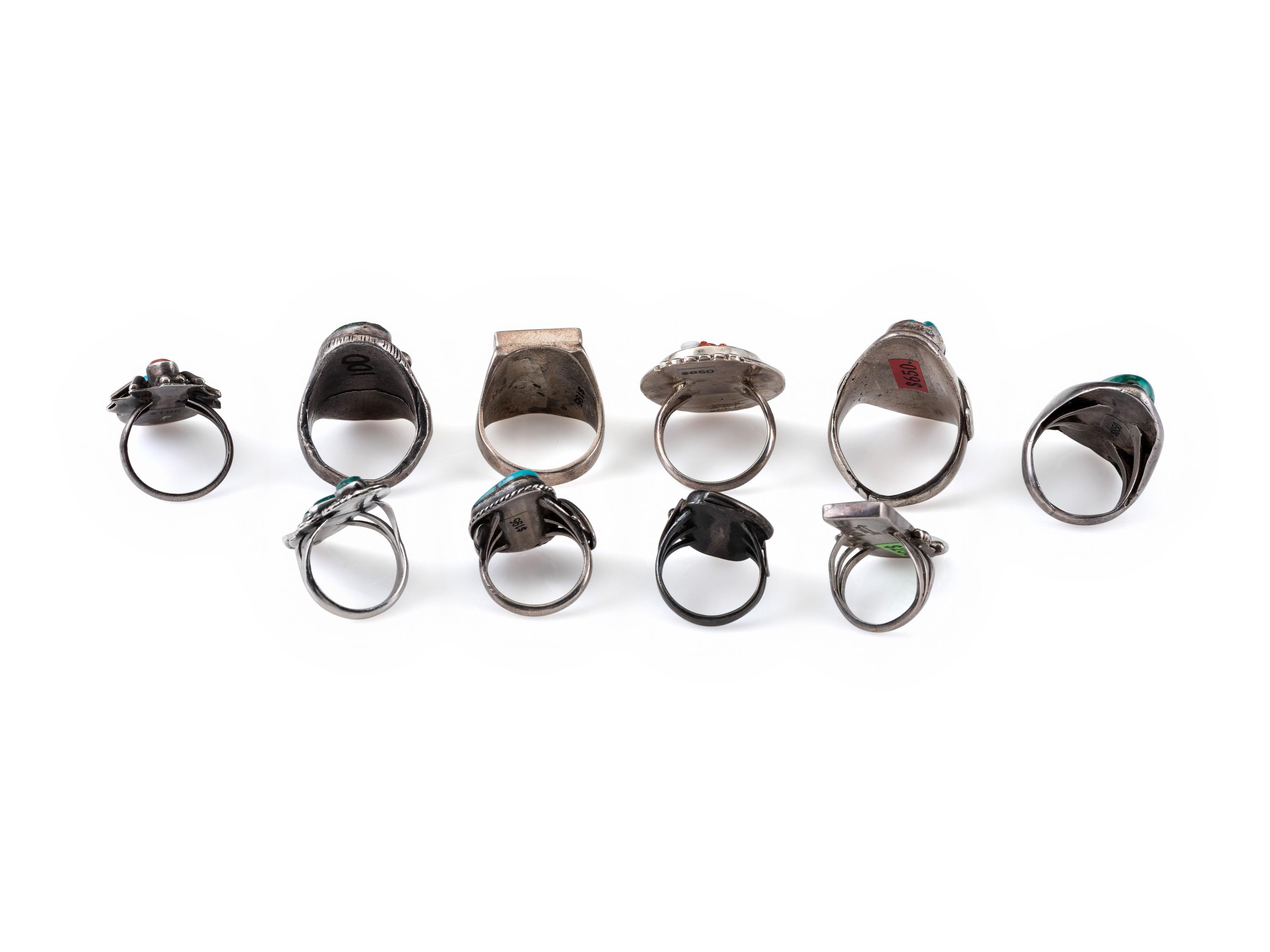 Navajo and Zuni rings