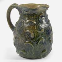 Martin Brothers (English, active 1873-1914) Pitcher with Swirl Decoration, Martin Brothers, UK, 1895