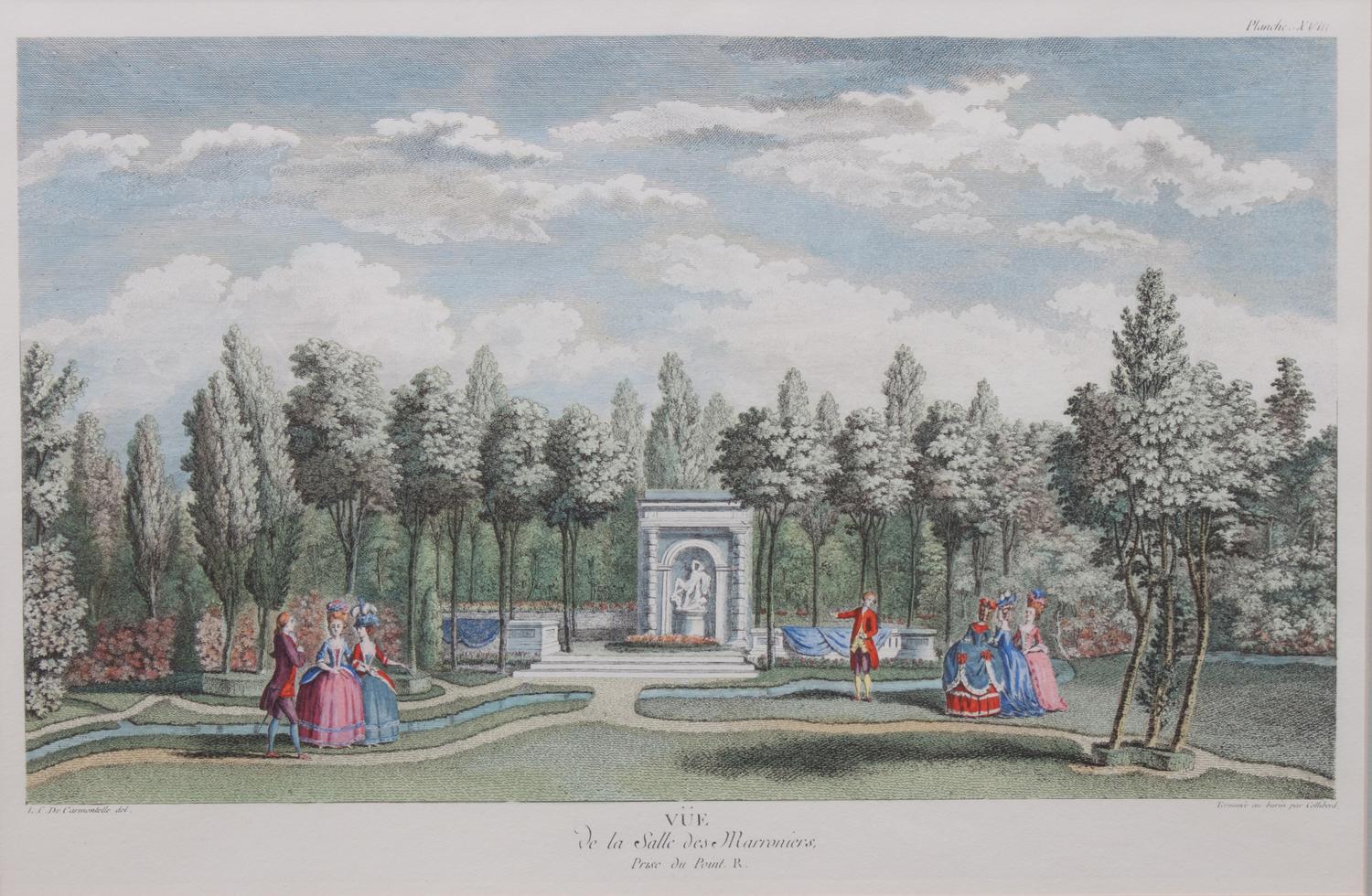 A Set of Four Color Engravings, after Carmontelle 12 1/4 x 19 inches. — 20TH CENTURY