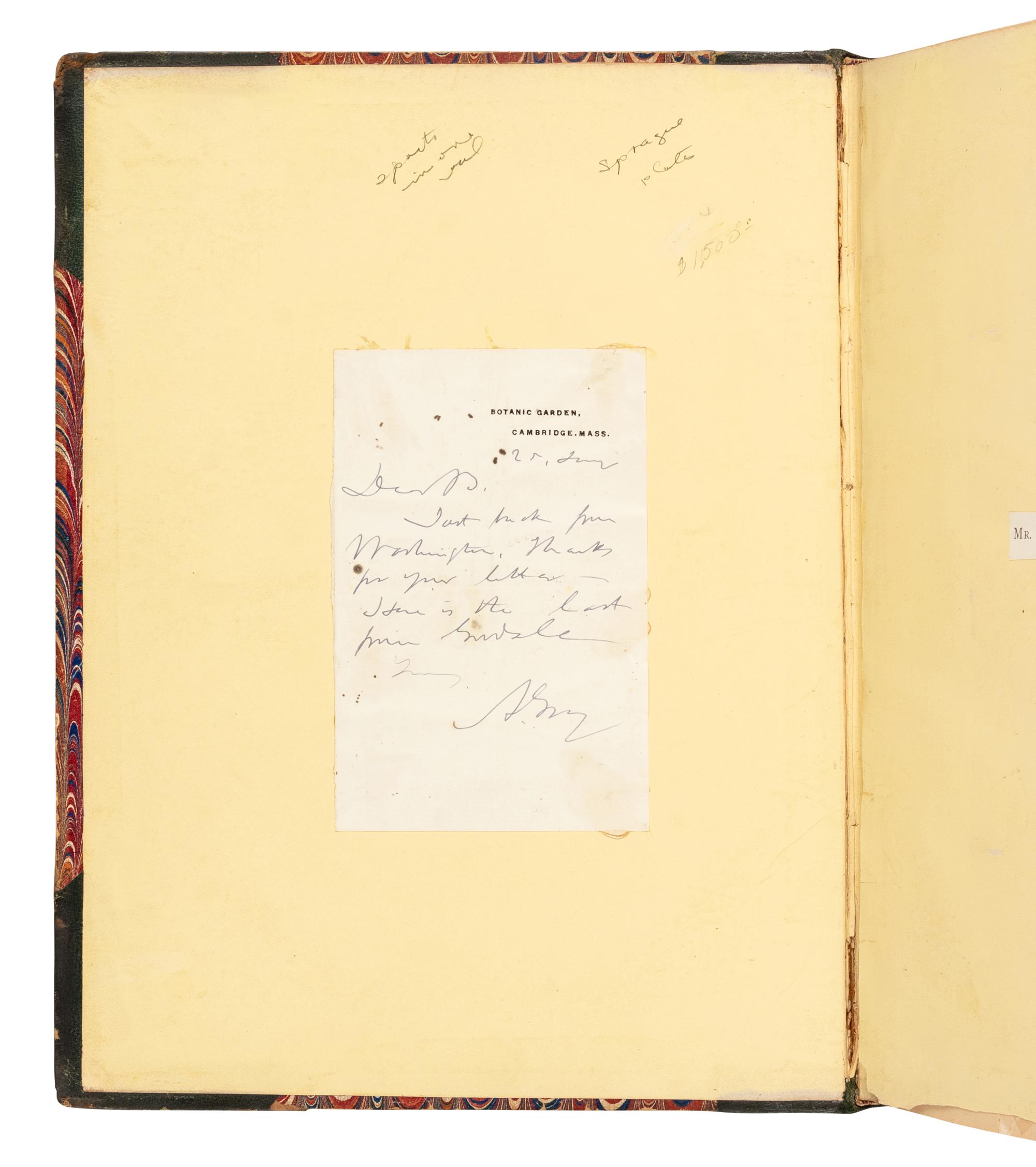 GRAY, Asa (1810-1888). Plantae Wrightianae Texano-Neo-Mexicanae: An Account of a Collection of Plants made by Charles Wright in an expedition from Texas to New Mexico… Washington City: Smithsonian Institution, March 1852-February 1853.