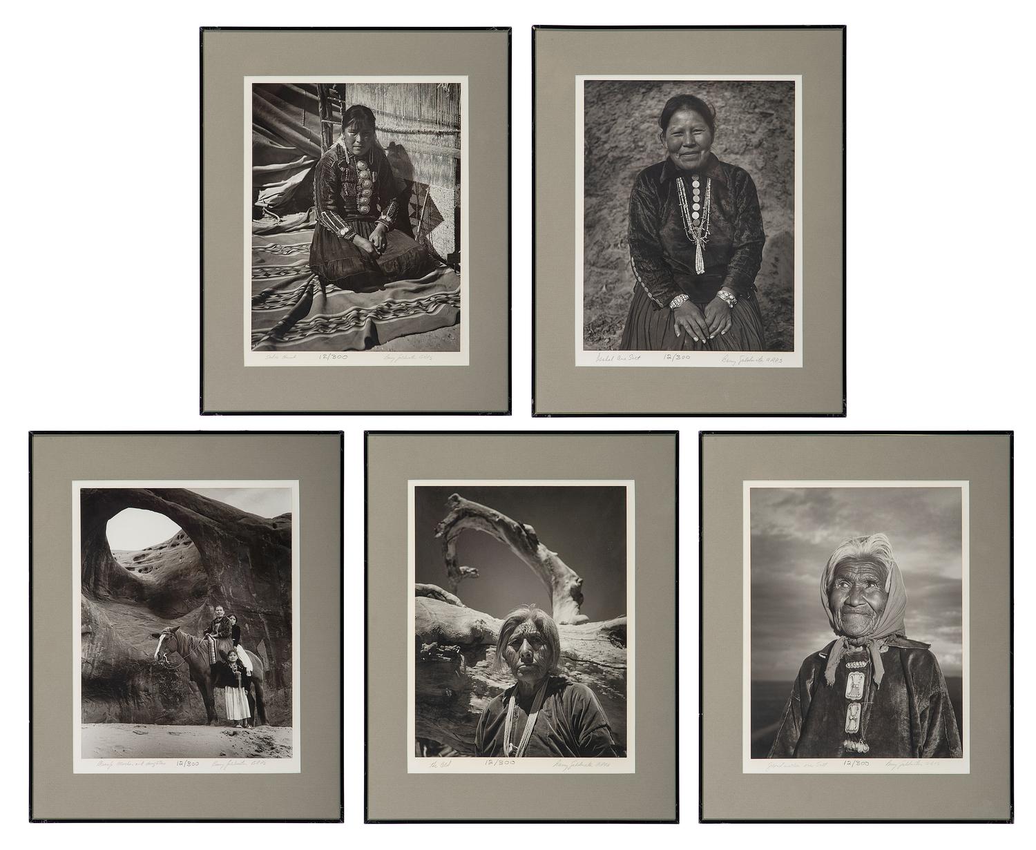 GOLDWATER, Barry (1909-1998), photographer. Collection of 9 photographs of Native American subjects.