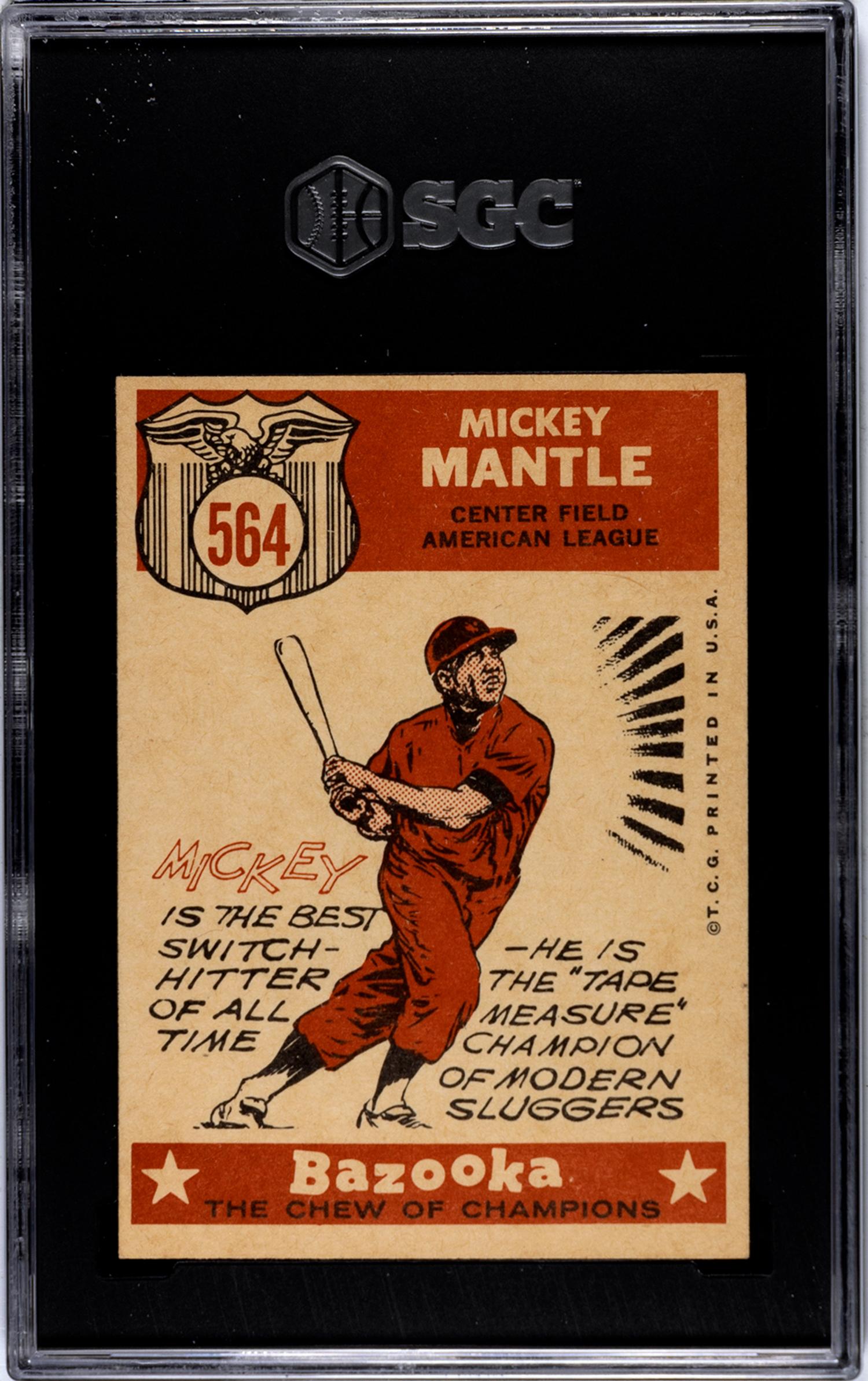 A 1959 Topps Mickey Mantle All-Star Baseball Card No. 564 (SGC 5.5 EX+)