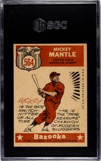 A 1959 Topps Mickey Mantle All-Star Baseball Card No. 564 (SGC 5.5 EX+)