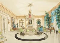 The Library at Croix des Gardes, Carves, The Drawing Room at Croix des Gardes and The Staircase Hall at Croix des Gardes (three works)