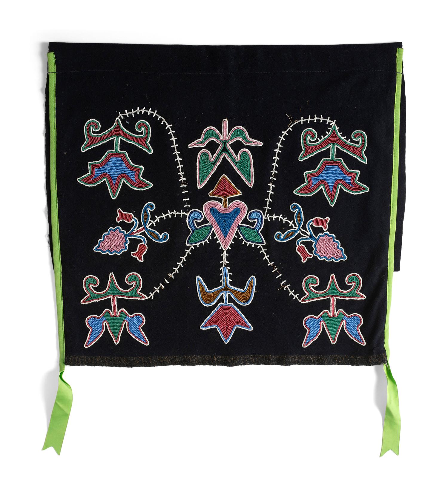 Otoe Beaded Wool Breech Cloth Panel