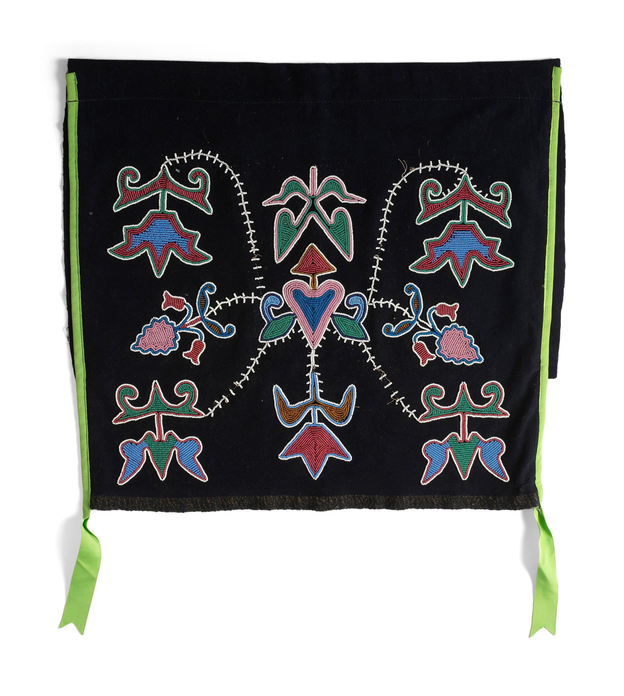 Otoe Beaded Wool Breech Cloth Panel