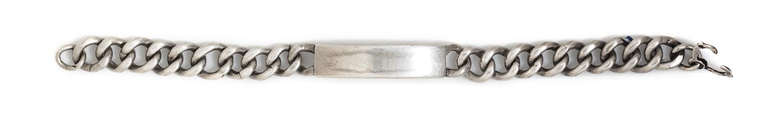 A Silver Curb Link ID Bracelet, William Spratling, 31.10 dwts.