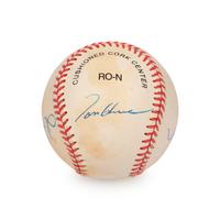 An Atlanta Braves Pitchers Signed Autograph Baseball (Beckett Authentication Services)