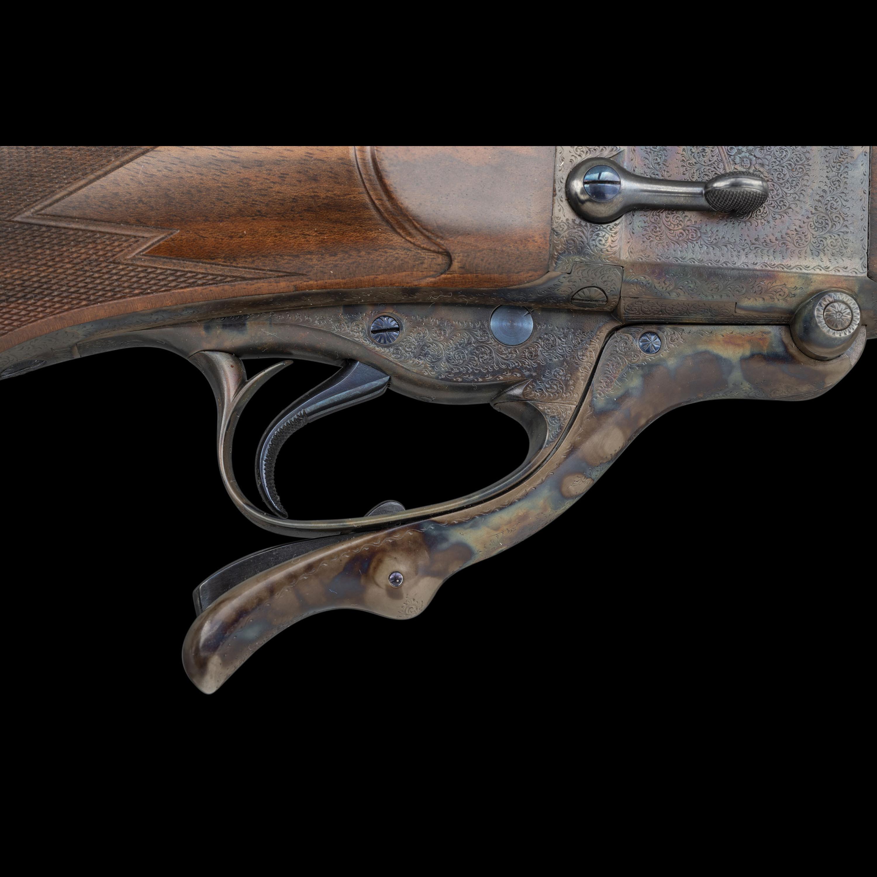 *George Gibbs Number 1 Farquharson Action Rifle in 7x57mmR Rebuilt by Stephen Heilmann and Darwin Hensley