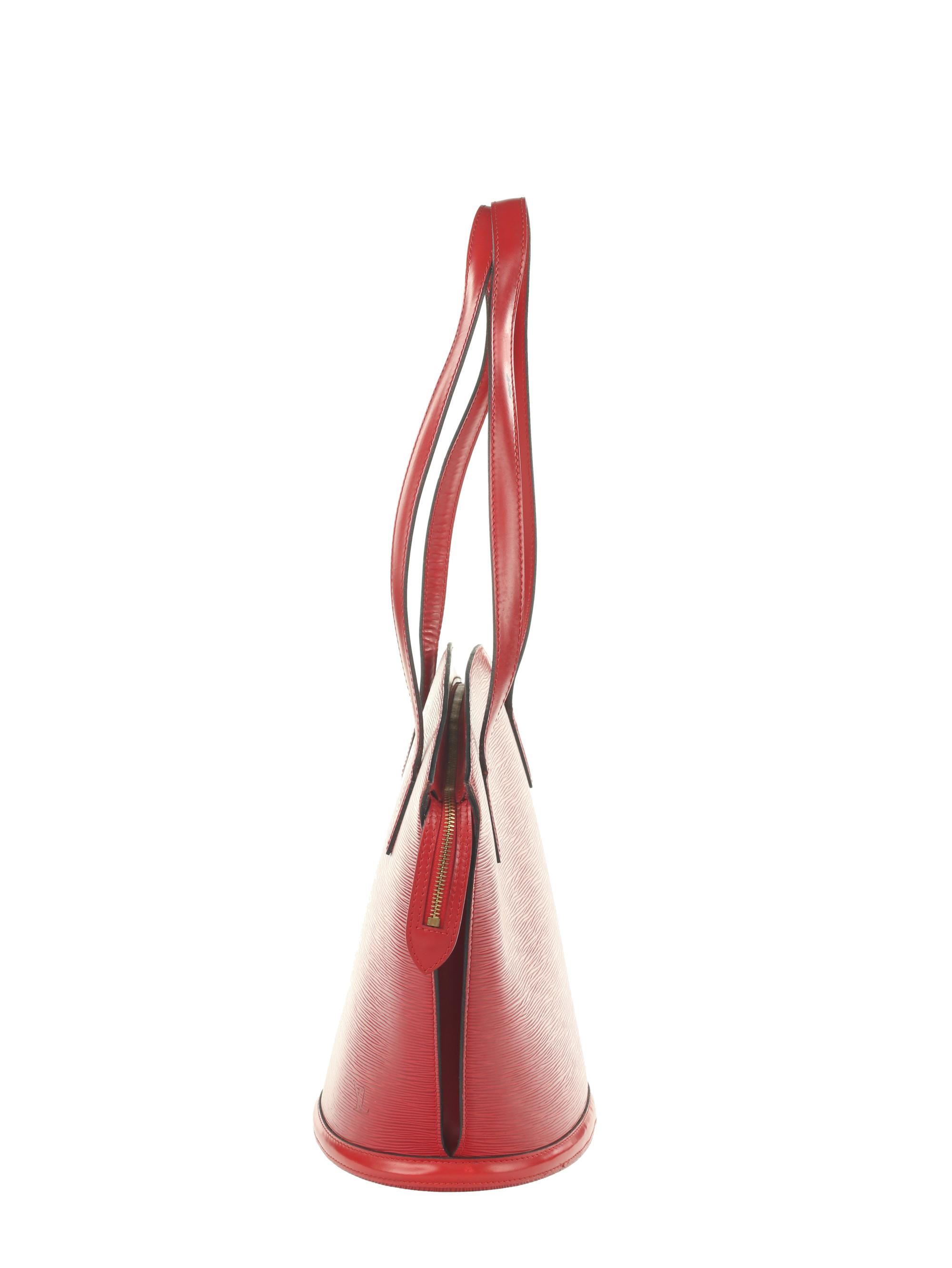 Louis Vuitton Red Epi Leather Saint-Jacques PM Bag