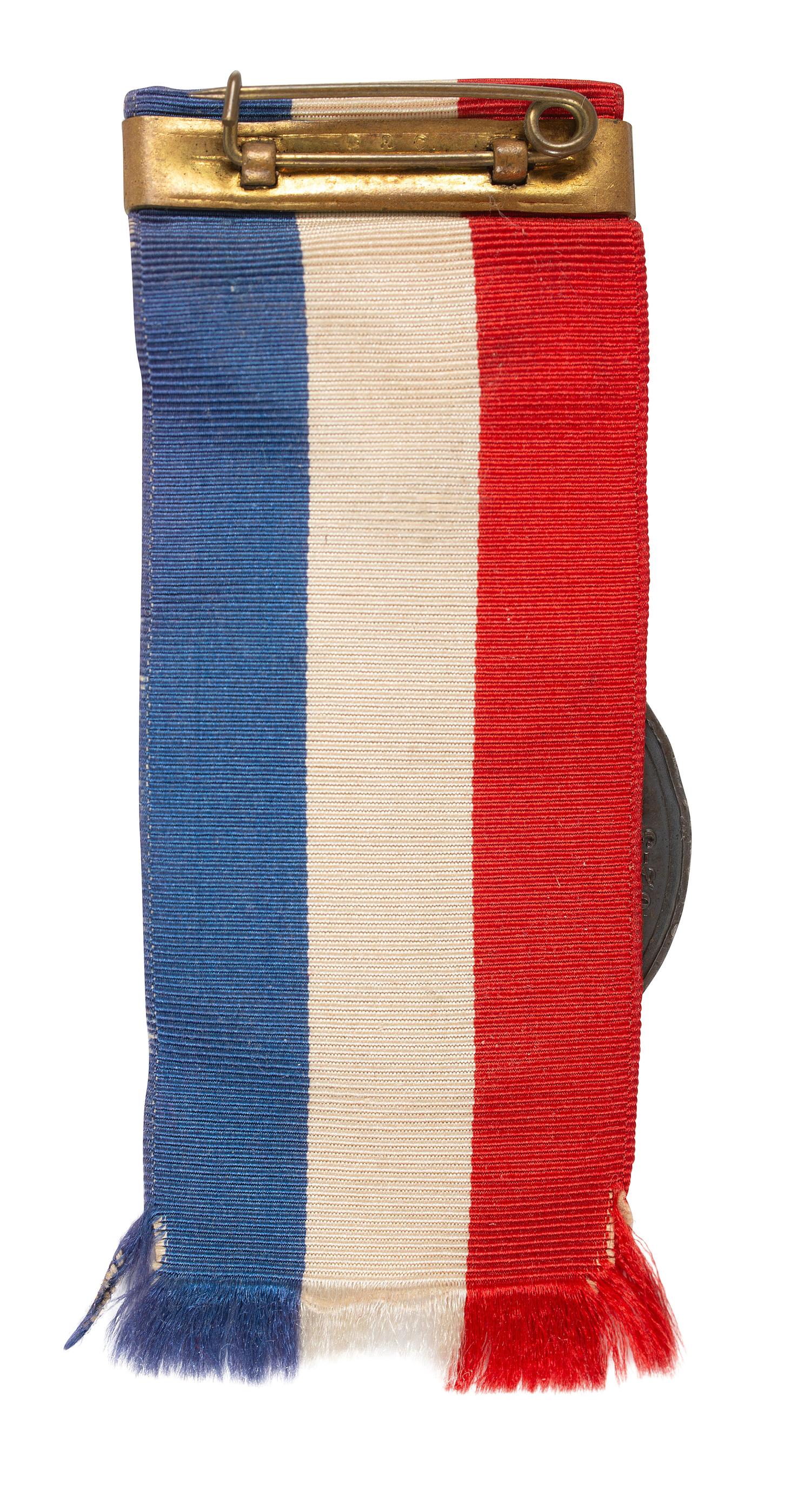 [CIVIL WAR]. New Jersey Army of the Potomac presentation medal identified to John Burke, Company C, 21st New Jersey Volunteers.