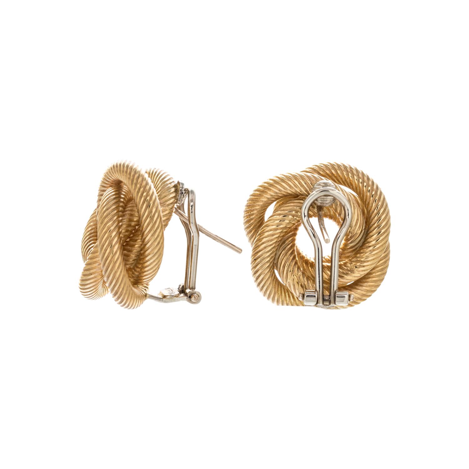 YELLOW GOLD EARCLIPS
