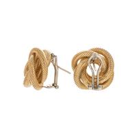YELLOW GOLD EARCLIPS