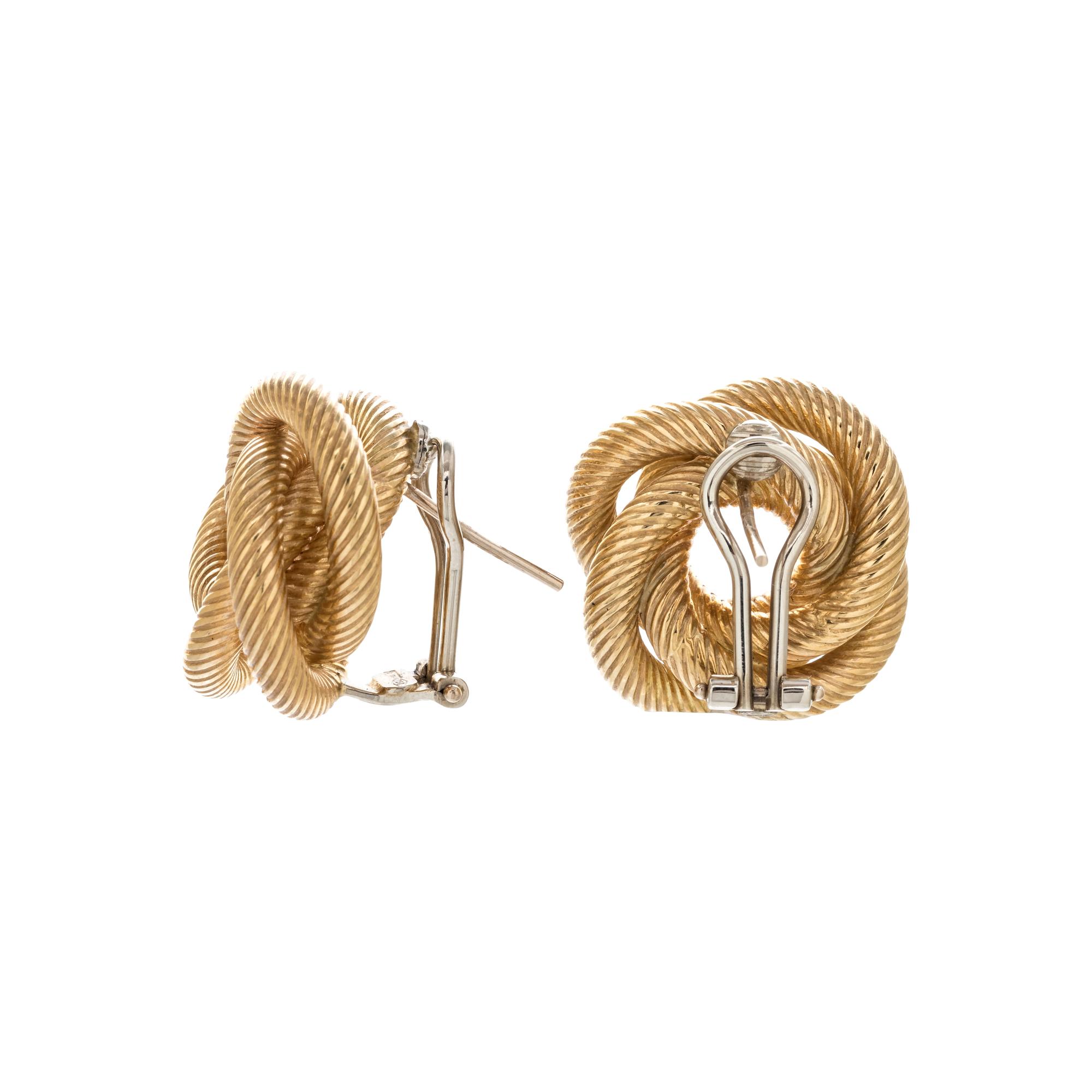 YELLOW GOLD EARCLIPS