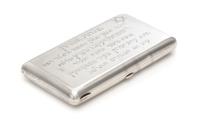 A Russian Silver Cigarette Case of Zionist Interest, Maker's Mark Cyrillic IPS, Assay of Ivan Lebedkin, Moscow, Late 19th/Early 20th Ce