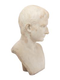 A Continental Carved Marble Bust of a Julio-Claudian Prince