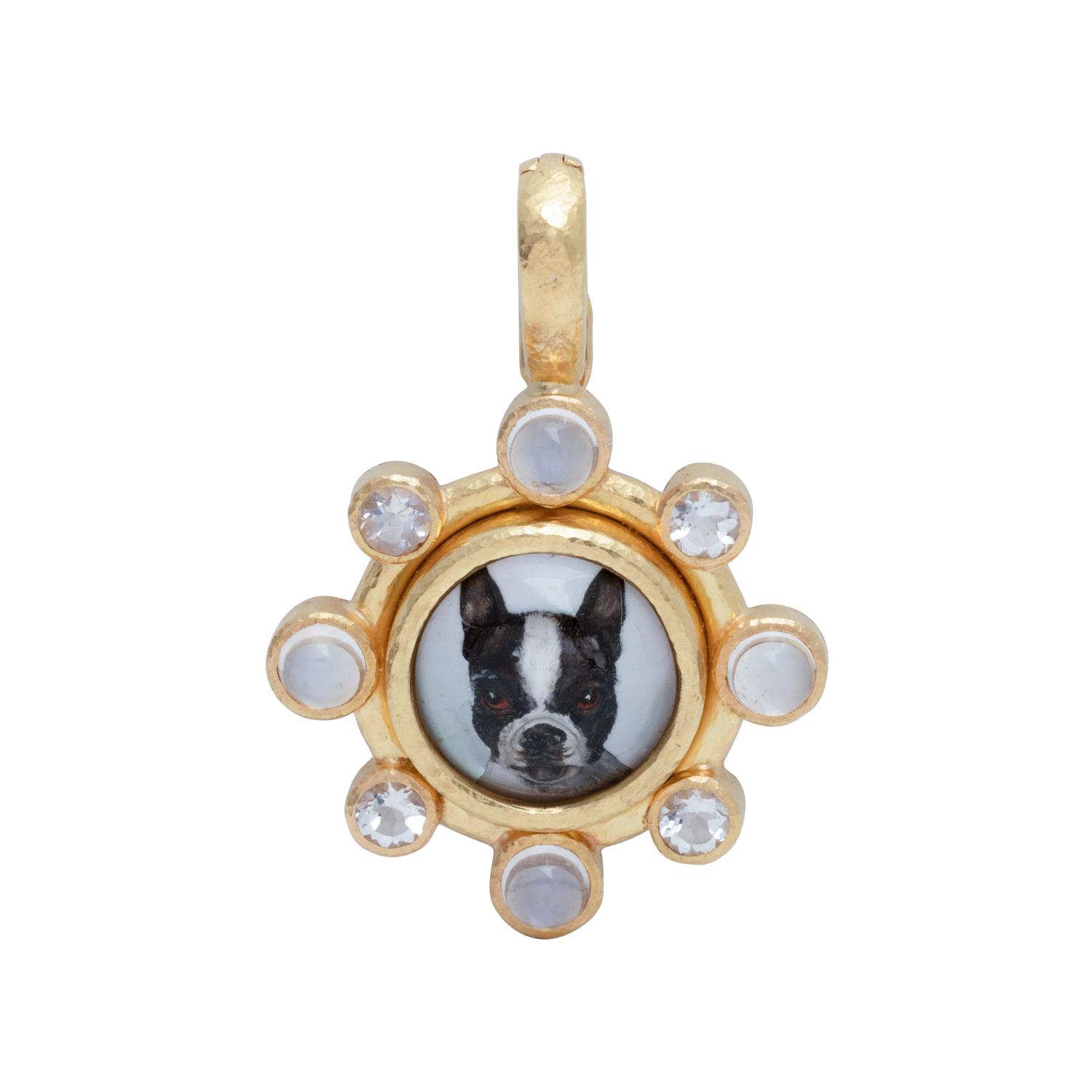ELIZABETH LOCKE, ESSEX CRYSTAL AND MOONSTONE PENDANT