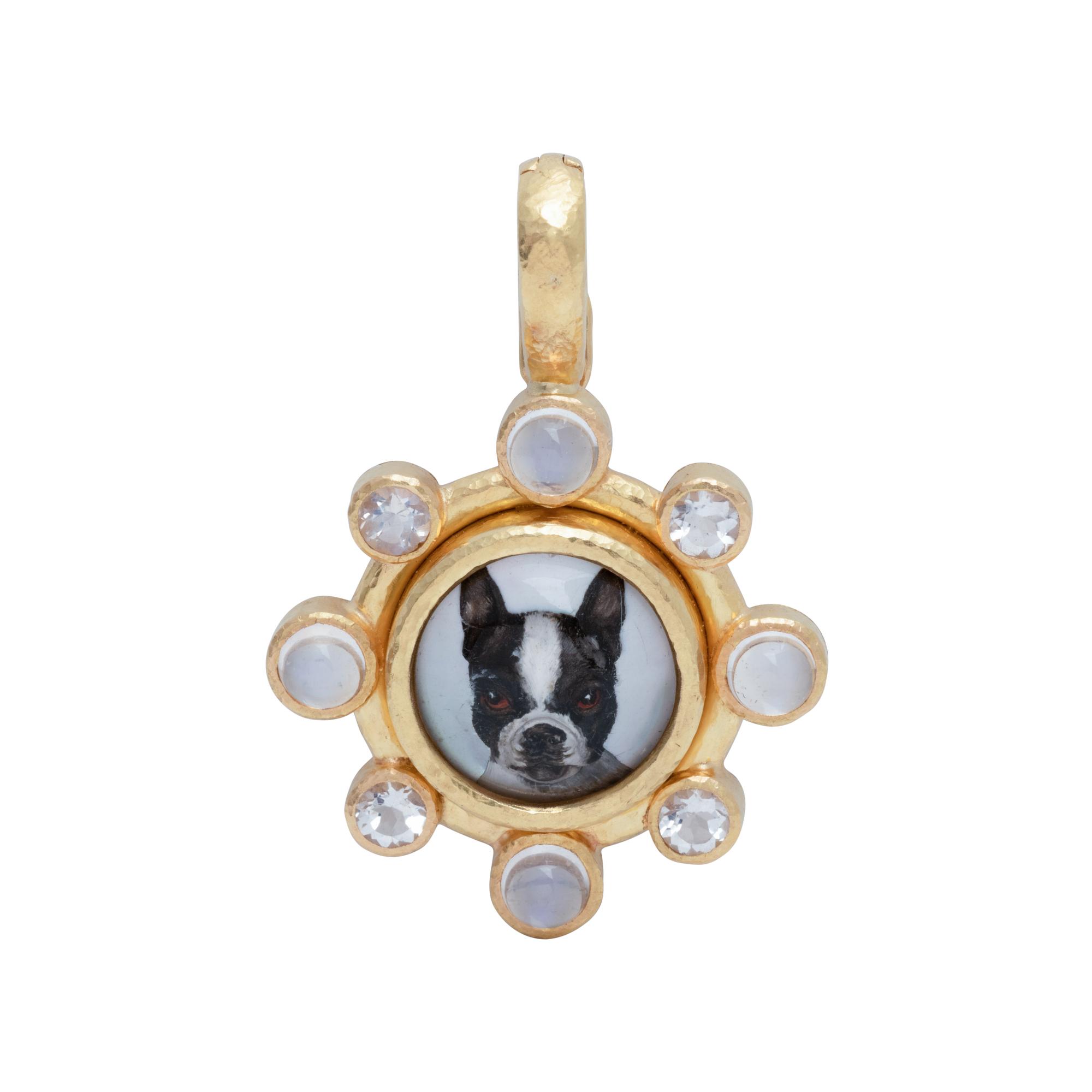 ELIZABETH LOCKE, ESSEX CRYSTAL AND MOONSTONE PENDANT