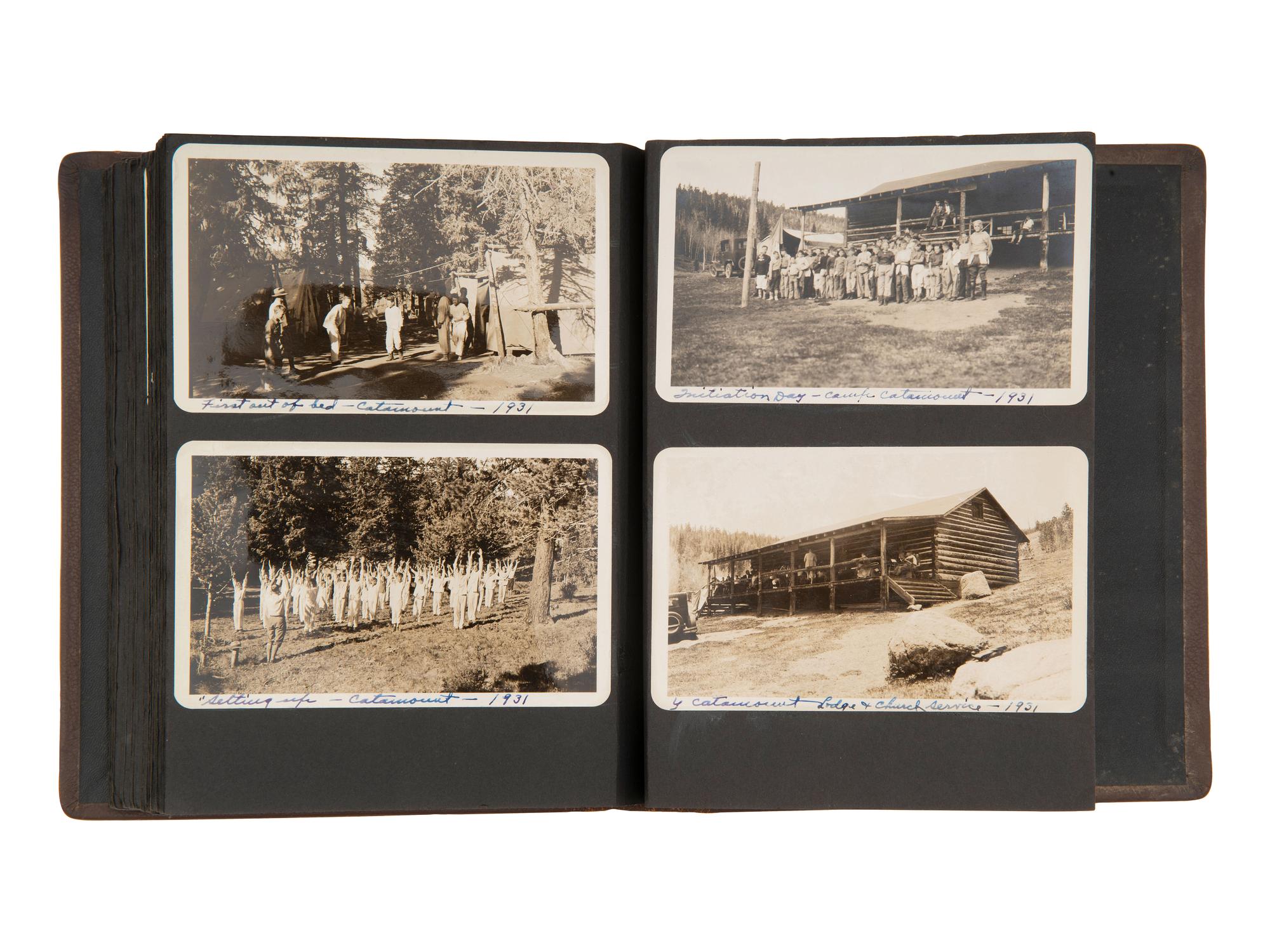 [WESTERN AMERICANA - NATIVE AMERICANS]. Photo albums documenting Rev. William L. Earl's travels in the American west, incl. views of the Ignacio Indian Boarding School and Pueblo artisans Severo and Maria Tafoya.