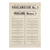 [World War II] European Theater Allied Military Government of Occupied Territory Proclamation No. 1